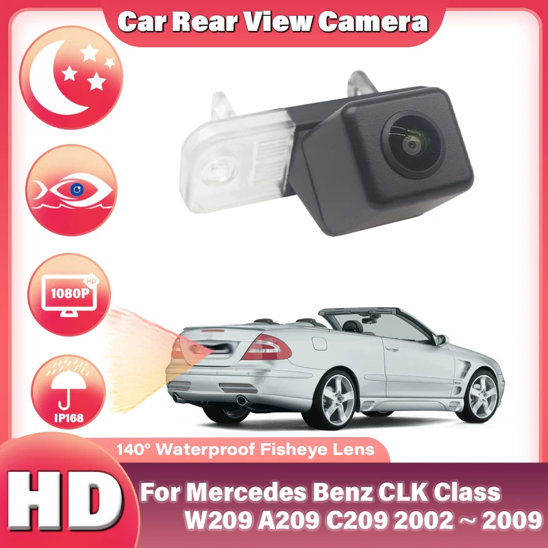 

For Mercedes Benz CLK Class W209 A209 C209 2002 ~ 2009 CCD Full HD Night Vision Car Reverse Parking Rear View Camera Waterproof