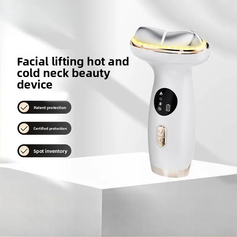 

Home Use Color Light Hot Cold Neck Beauty Instrument Facial Rejuvenation Essence Introducer Electronic Massager for Neck Care