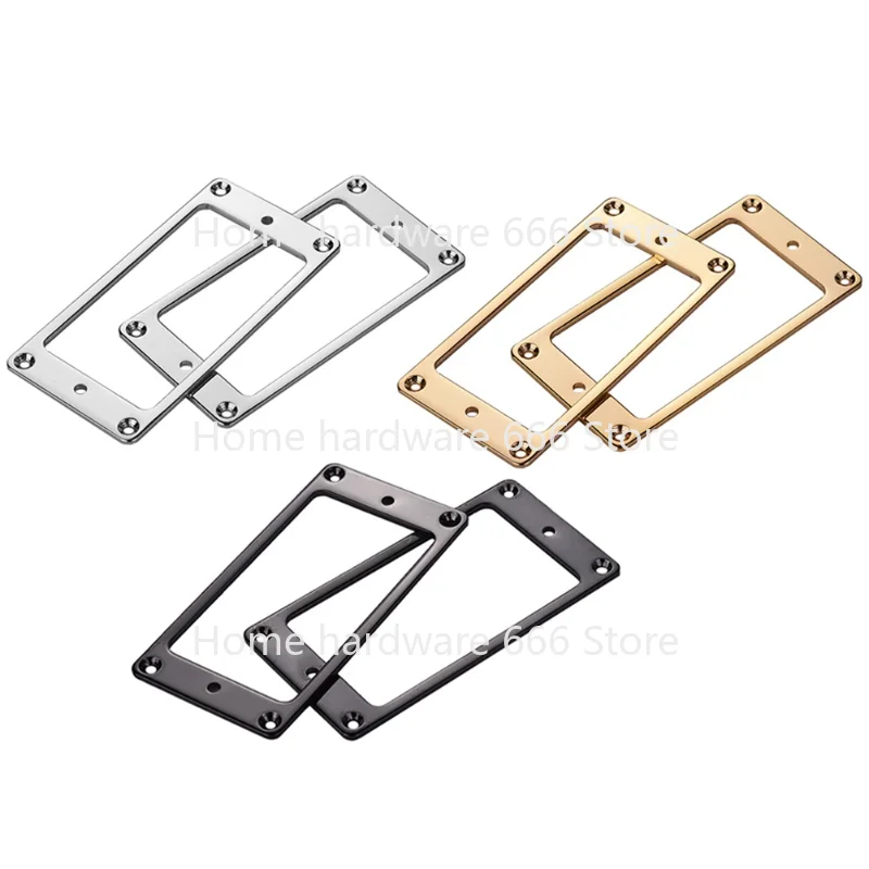 2Pcs Gold/Silver/Black Metal Electric Guitar Humbucker Pickup Mounting Ring Frames 90mm X 45mm