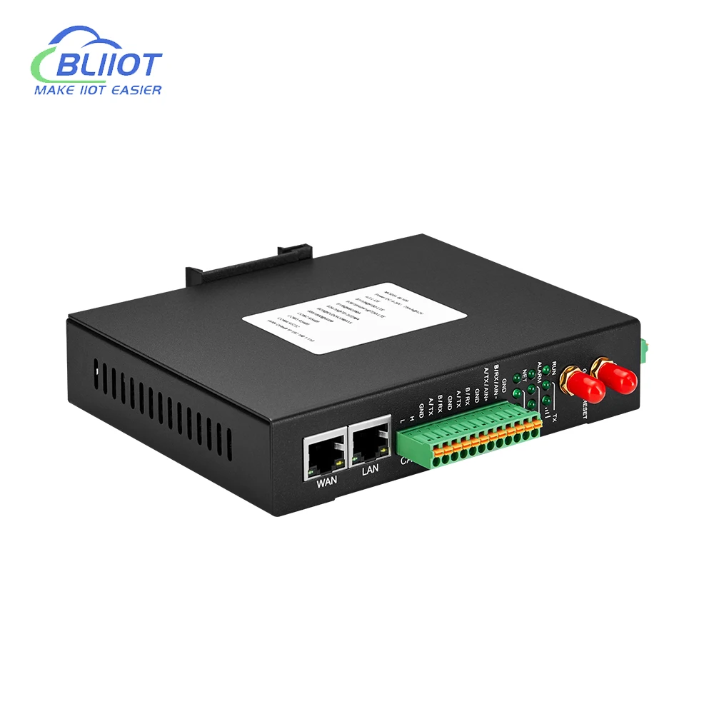 BLiiot Industrial IOT Wireless Protocol conversion RS485 232 RJ45 PLC modbus to MQTT Remote Download Upgrade BL110