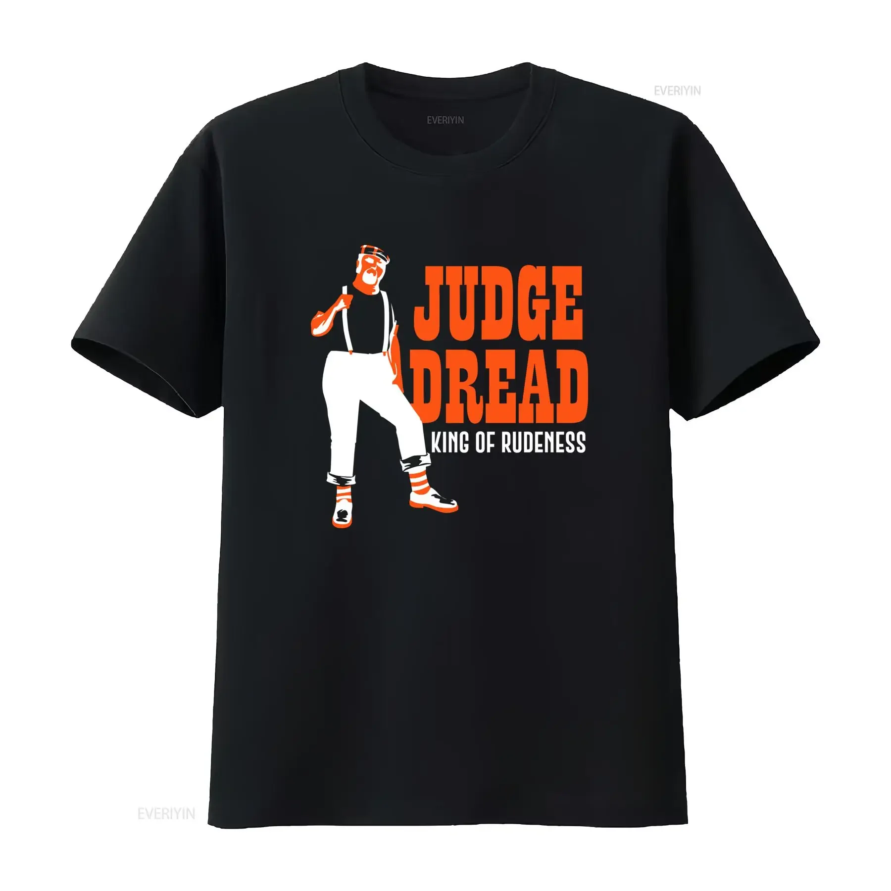 NEW POPULAR Judge Dread King of Rudeness English Musician Art T Shirt S 4XL Stylish Trendy  vintage Washed Stretched
