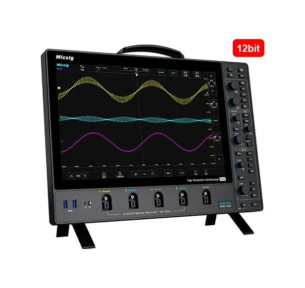 Micsig Oscilloscope MHO Series MHO3-5004/MHO3-3504/MHO3-2504 500/350/250MHz Sampling Rate 3GSa/s Memory Depth 360Mpts 4Ch