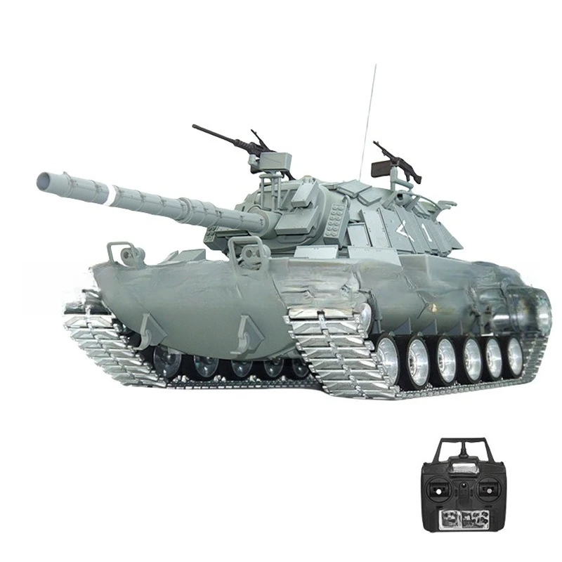 Modèle de char militaire 1:16, véhicule télécommandé avec simulation de bataille électrique