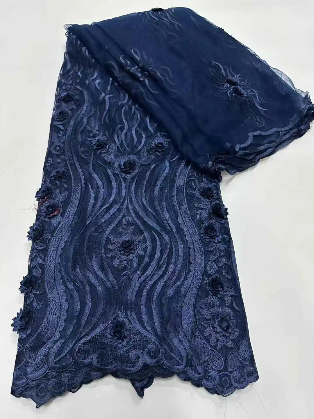 قماش دانتيل أفريقي 2025 قماش دانتيل تول فرنسي عالي الجودة لحفلات الزفاف