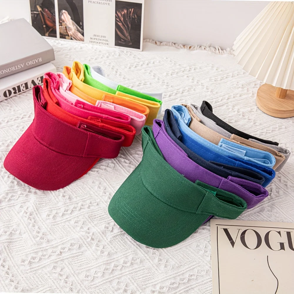 

[Регулируемый дышащий спортивный солнцезащитный козырек] Спортивная кепка с солнцезащитным козырьком — дышащая, регулируемая бейсбольная кепка для активного отдыха