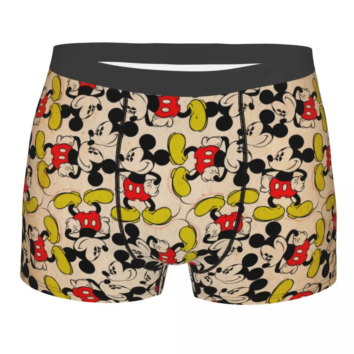 Custom Cool Mickey Mouse Boxers Shorts Panties Male Underpants Breathable Briefs Underwear