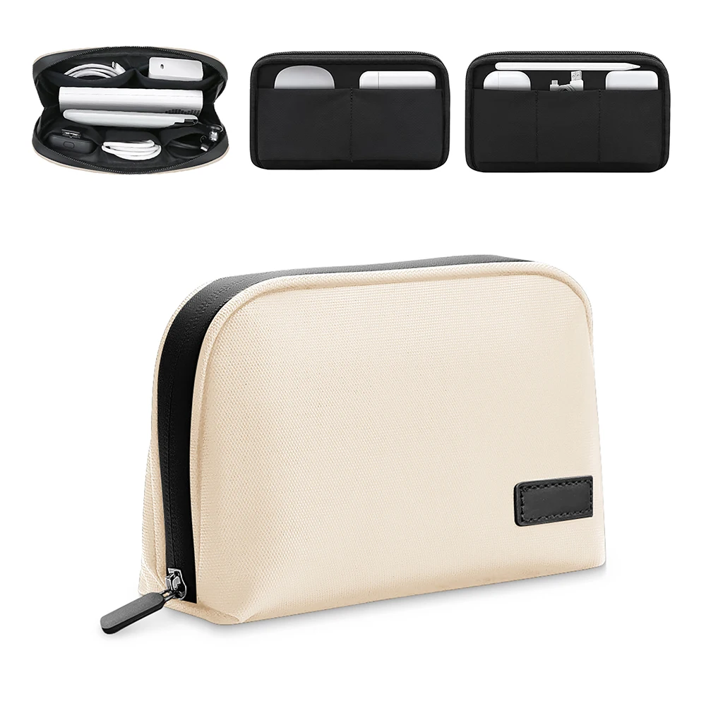 Travel Cable Organizer Bag, Waterproof Electronics Accessories Pouch for Charger, Cord, Phone, Earphone, Portable Storage Case