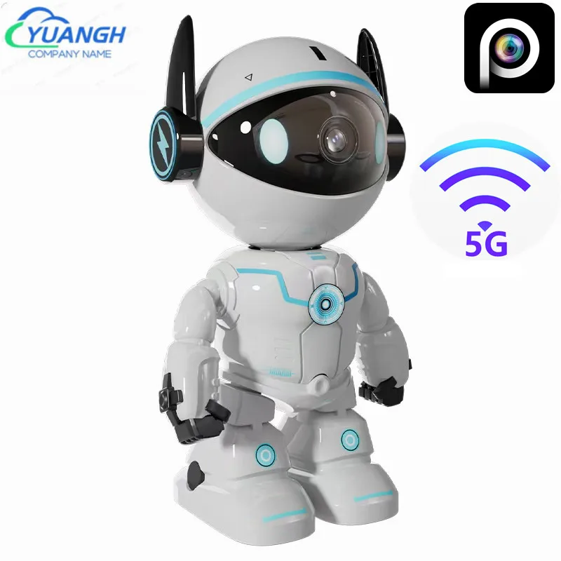 

5MP Robot IP Camera 5G Wifi PTZ Indoor Home Security Camera Two-way Audio Surveillance Auto Tracking Indoor Baby Monitor