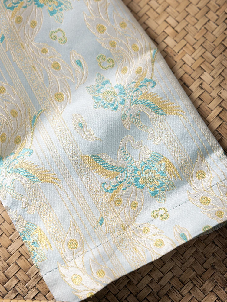 Peacock Print New Chinese Style V-neck 100% Natural Mulberry Silk Women's Fashionable Long Sleeved Single Breasted Suit Jacket