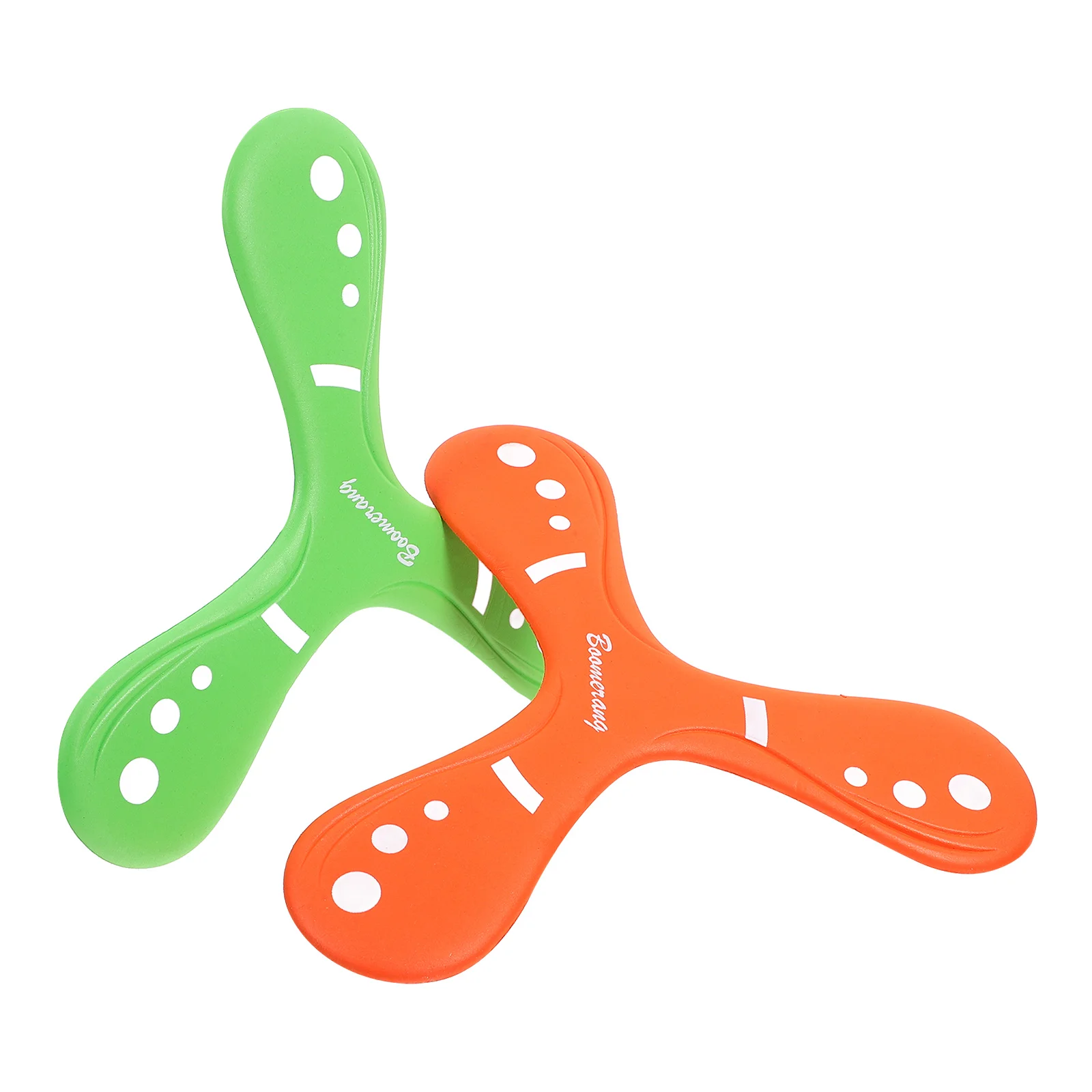 

2 Pcs Toy Soft Eva Kids Outdoor Plaything Sports Flying Child Triangle Shape Safe Material Bright Colors