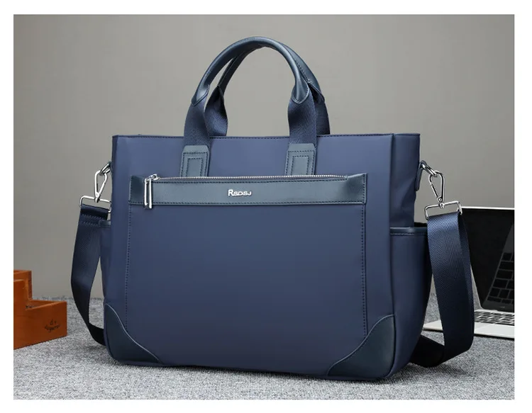Men's Crossbody Bag Handheld Cloth Briefcase For Men, Business High-end Meeting Computer Bag, Large Capacity Men's Handbag