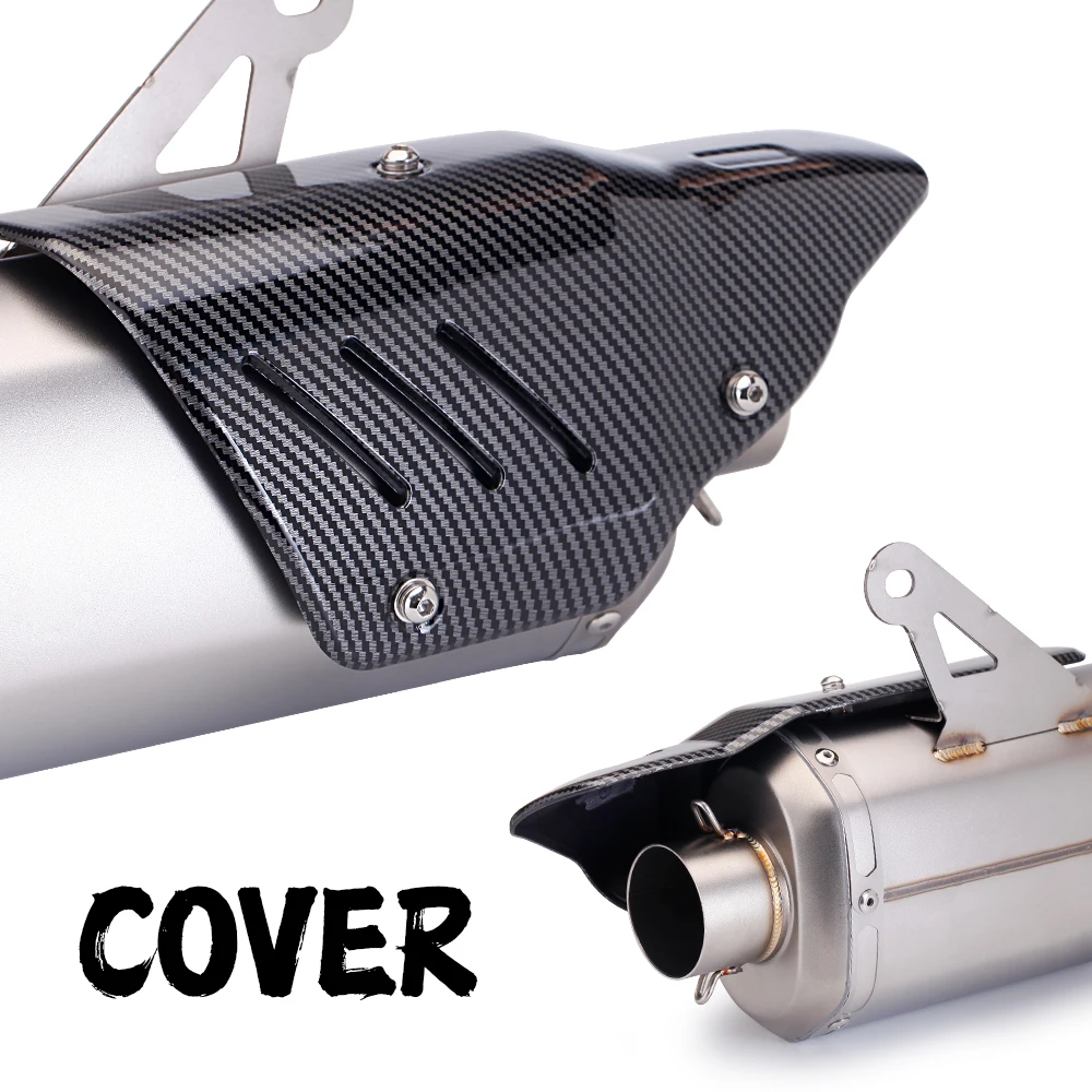 Universal Motorcycle Exhaust Muffler Pipe DB Killer Scooter For PCX Nmax CBR250 CB400 CBR250RR R3 R25 Z1000 Z800 51mm view 3
