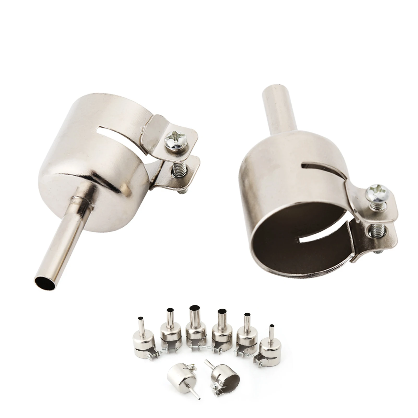 فوهة بندقية الحرارة/مجموعة فوهات المسدس الحراري أطقم لأدوات إصلاح محطة لحام الهواء الساخن 3/4/5/6/7/8/10/12 مللي متر) نصائح الفوهات