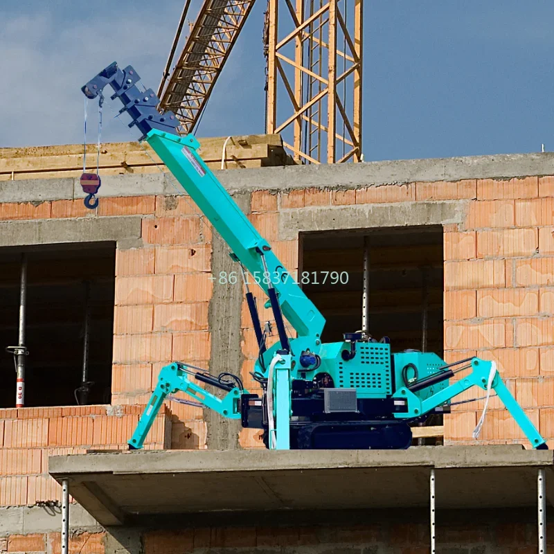 Best Selling Long Arm Spider Crane 360 Degree 3 Ton Spider Crane Multifunctional Crawler Spider Crane For Construction Works