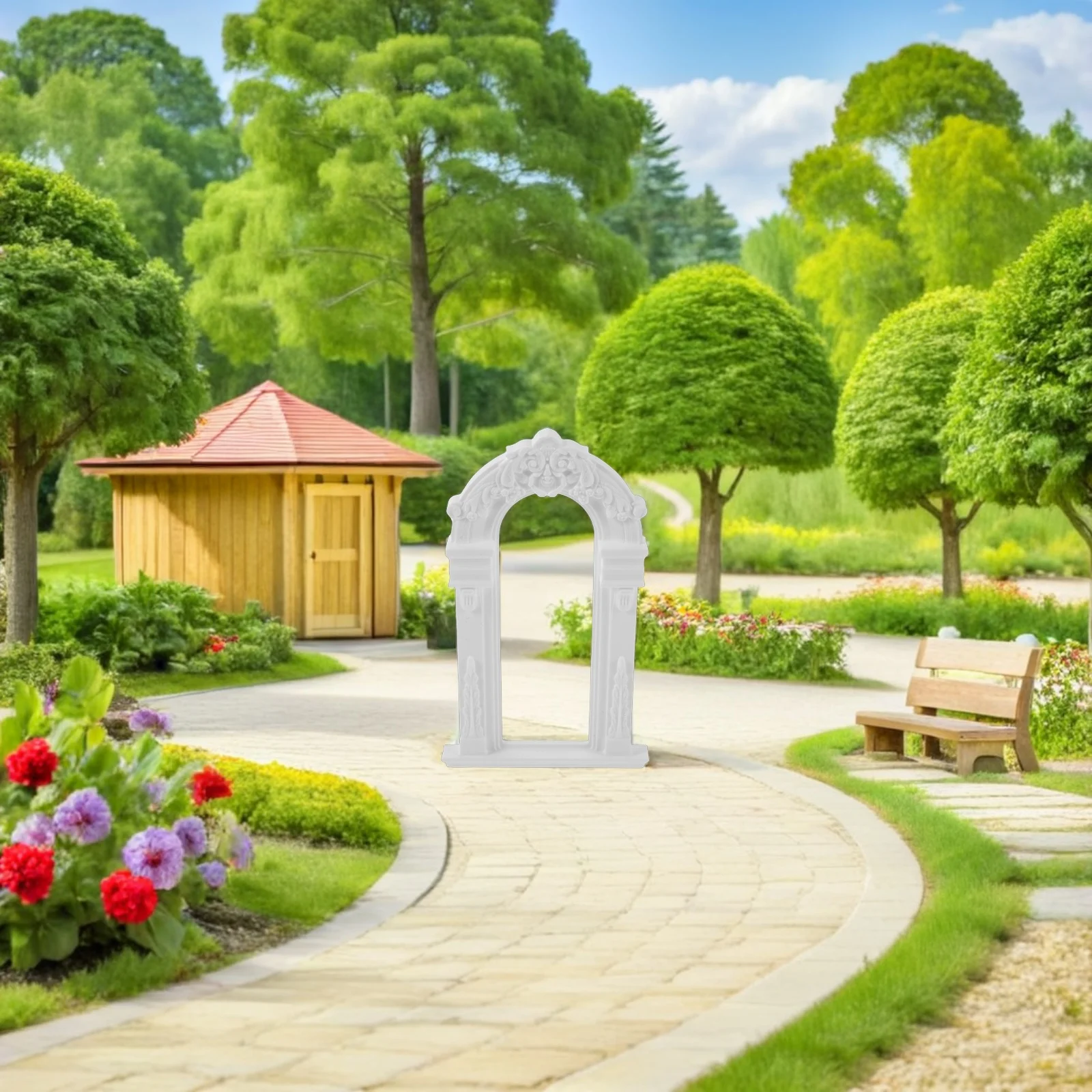 

Elegant European Style Wedding Flower Arch DIY Miniature Ceremony Decor for Photography Props Party Decorations