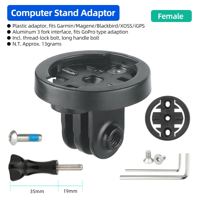 Deemount Fahrradcomputer Combo Halterung Schnelle Reparatur Zubehör für Garmin Gopro Kamera Scheinwerfer Adapter Befestigungs Basis