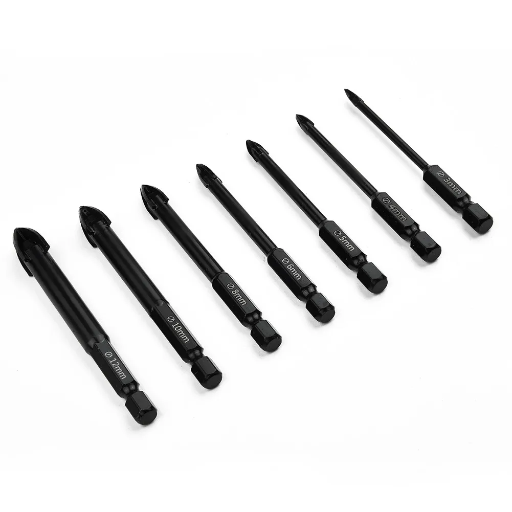 Frez do wiercenia w routerze Wydajny, wielofunkcyjny, nowy, praktyczny, przydatny, 7 rozmiarów, 7 szt. Bity antykorozyjne ze stopu