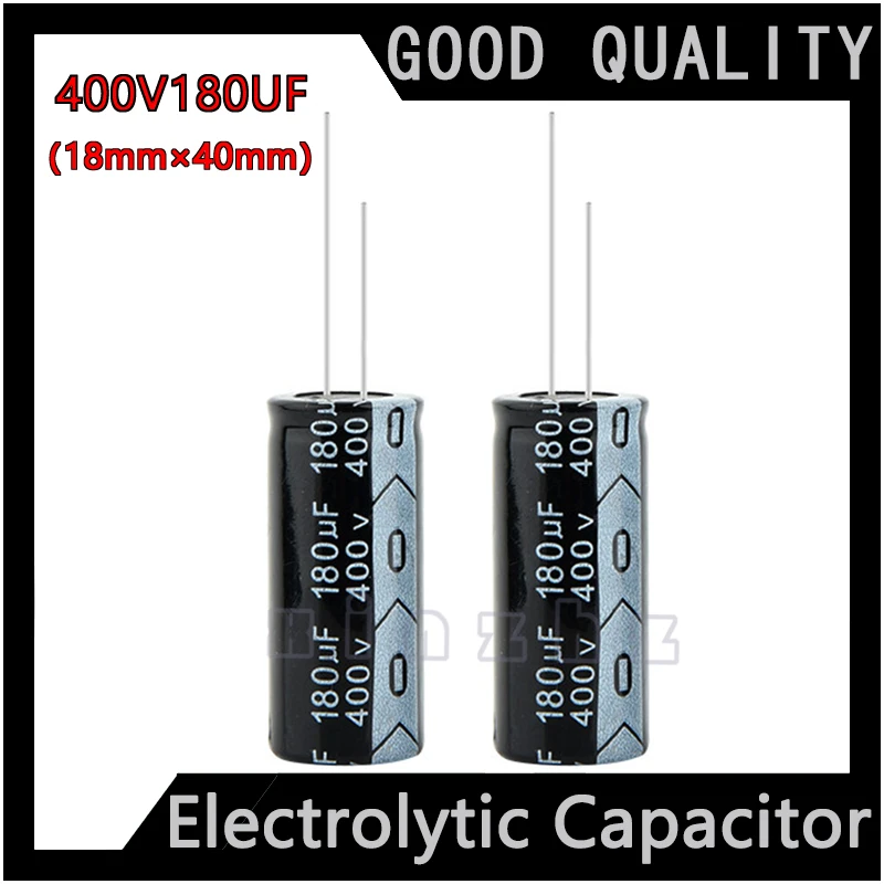 Electrolytic Capacitor 400V 180UF New Original High Frequency Durable Capacitor Specification 18mm × 40mm