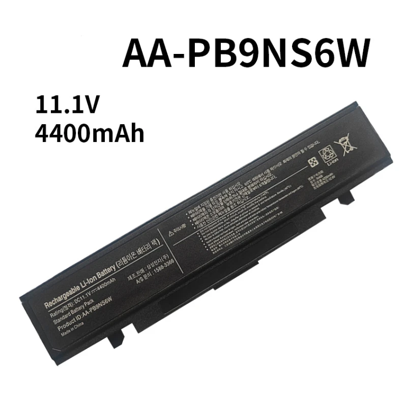 AA-PB9NS6B 11.1V 4400mAh New Laptop Battery for Samsung PB9NC6B R580 R540 R519 R525 R430 R530 RV511 RV411 RV508 R528