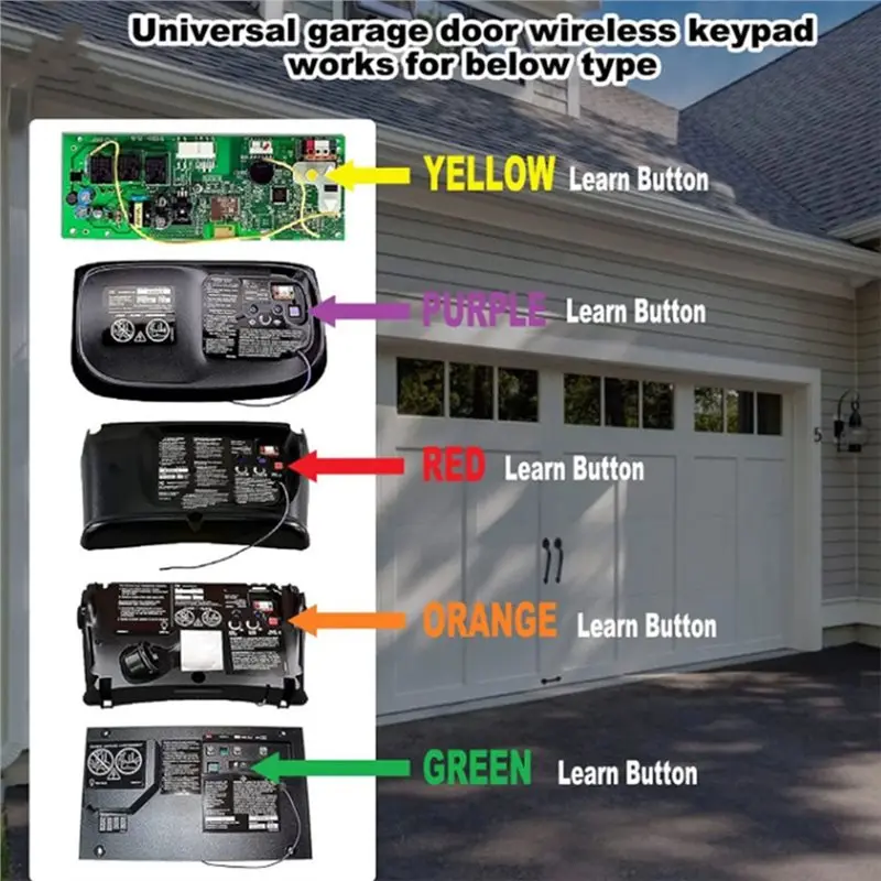 【ELEVATE LIFE】971LM Liftmaster Garage Door Opener Remote For Learn Button 1997-2005 Models 2-Pack