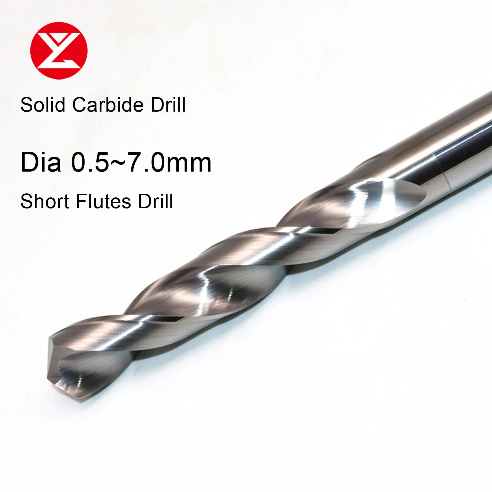 

CNC Dia.0.5~7.0mm Solid Carbide Drills Tools Metal High Accuracy Twist Bits Jig Tungsten Steel for Copper and Aluminum