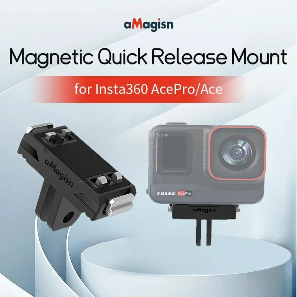 Soporte adaptador magnético para cámara de acción Insta360 X5 Ace Pro 2, soporte de liberación rápida para accesorio de soporte de extensión Insta360 Ace