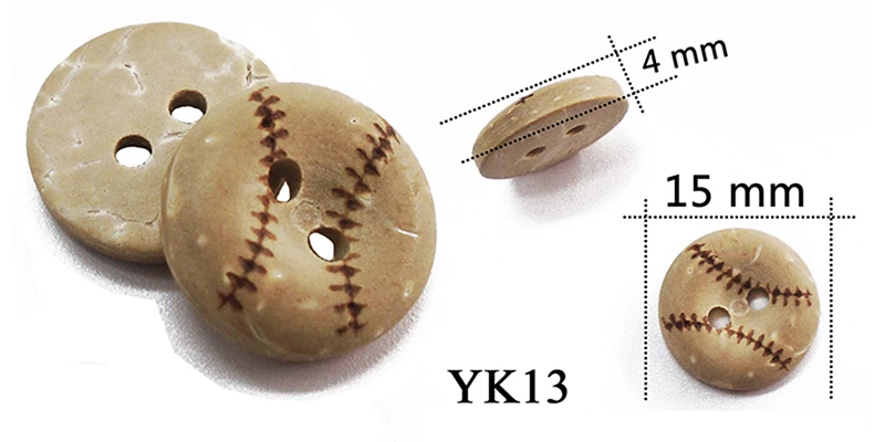 30 Teile/los Größe 15mm Natürliche Farbe Runde Laser Coconut Shell Tasten Handwerk Nähen Scrapbooking Holz Für Kinder Kleidung Handmade – Detail 8