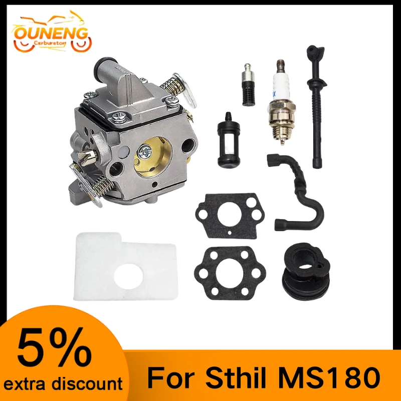 

For Zama Sthil 017 018 MS 170 MS 180 MS 210 MS170 MS180 Chainsaw Carburetor C1Q-S57 C1Q-S57A C1Q-S57B