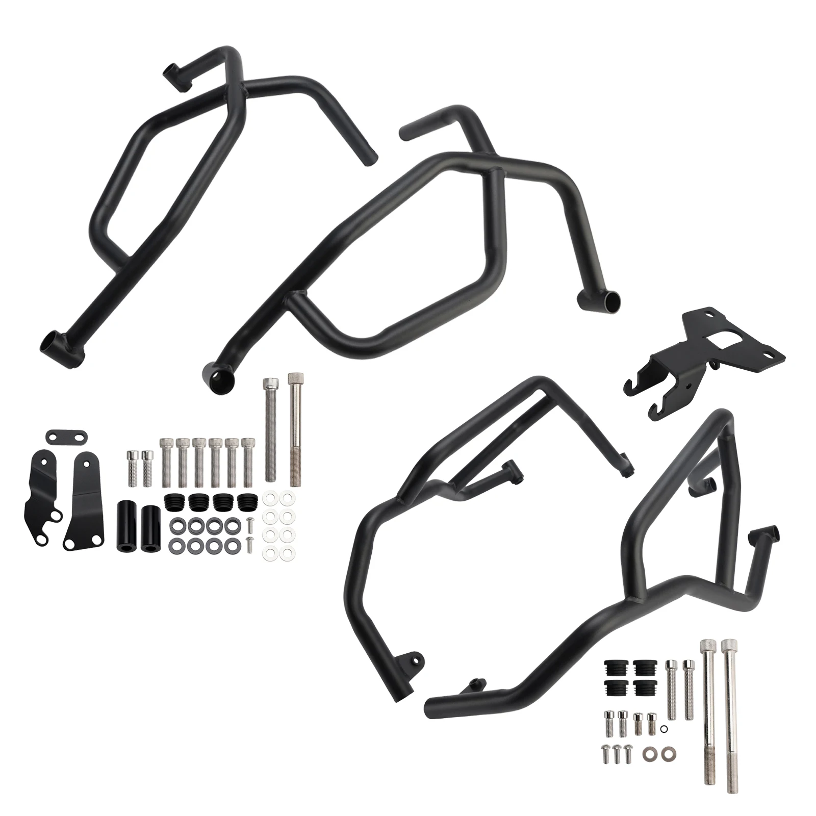 Artudatech Lower / Upper+Lower Engine Guard Frame Crash Bar Kit Black For Yamaha Tracer 7 2021-2025