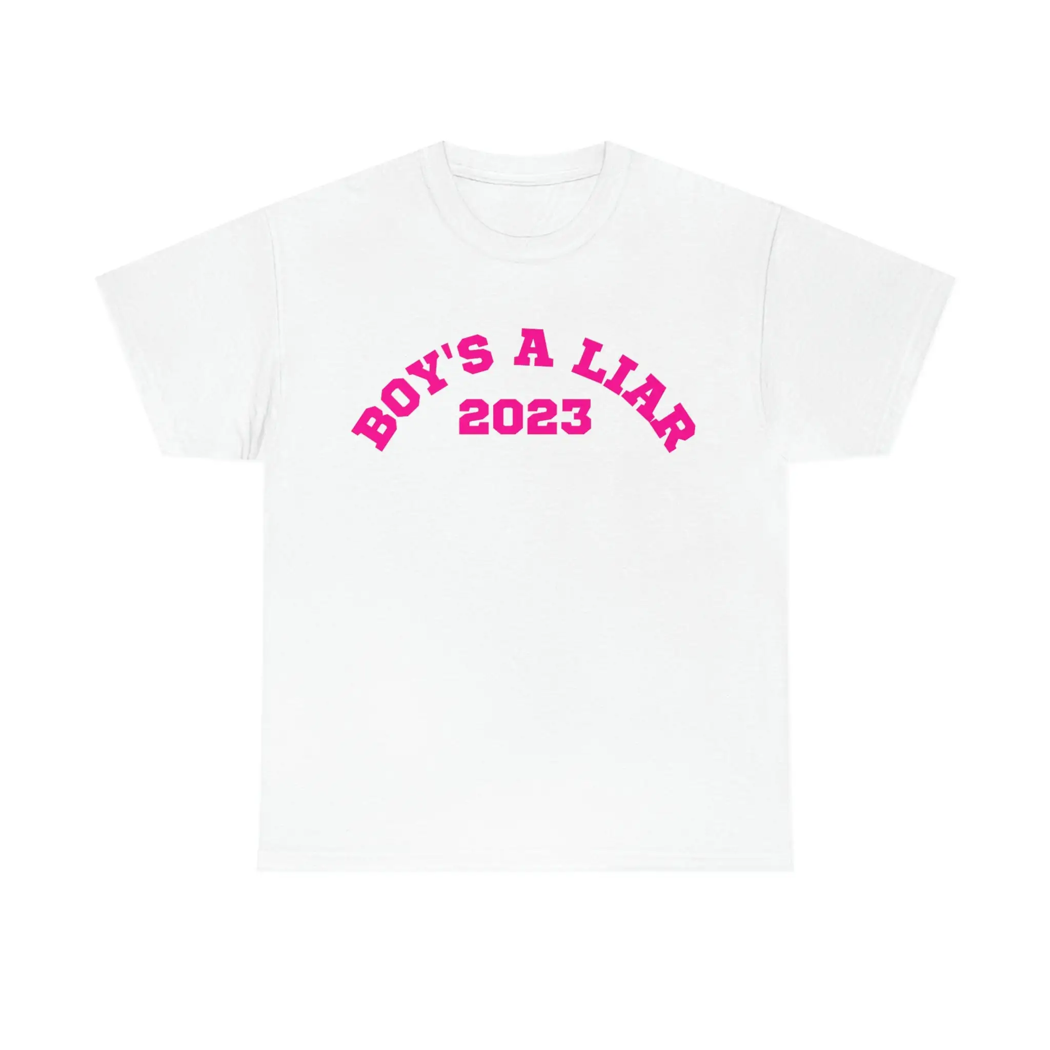 Boy's A Liar Pink Print, Unisex T-shirt, Ice Spice Shirt, Pinkpantheress