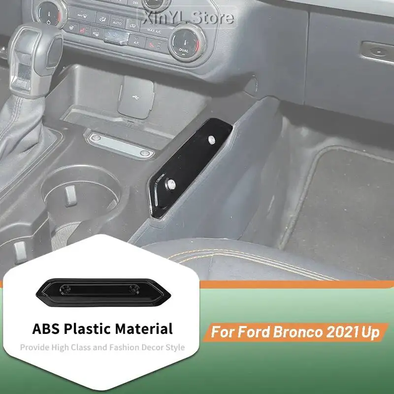 

Car Gear Shift Center Control Handle ABS Covers For Ford Bronco 2021 Up Trim Sticker Decoration Interior Accessories