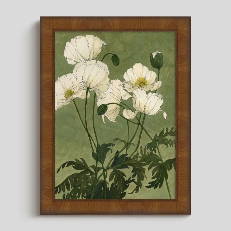 

E-0035 Vibrant Flower Oil Painting on Canvas, Handmade