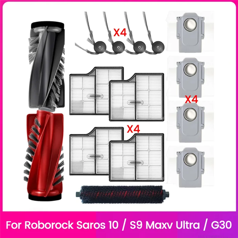 A83G-Roborock Saros 10/G30 / S9 Maxv ウルトラ掃除機部品メインサイドブラシフィルター高速セルフクリーニングブラシ