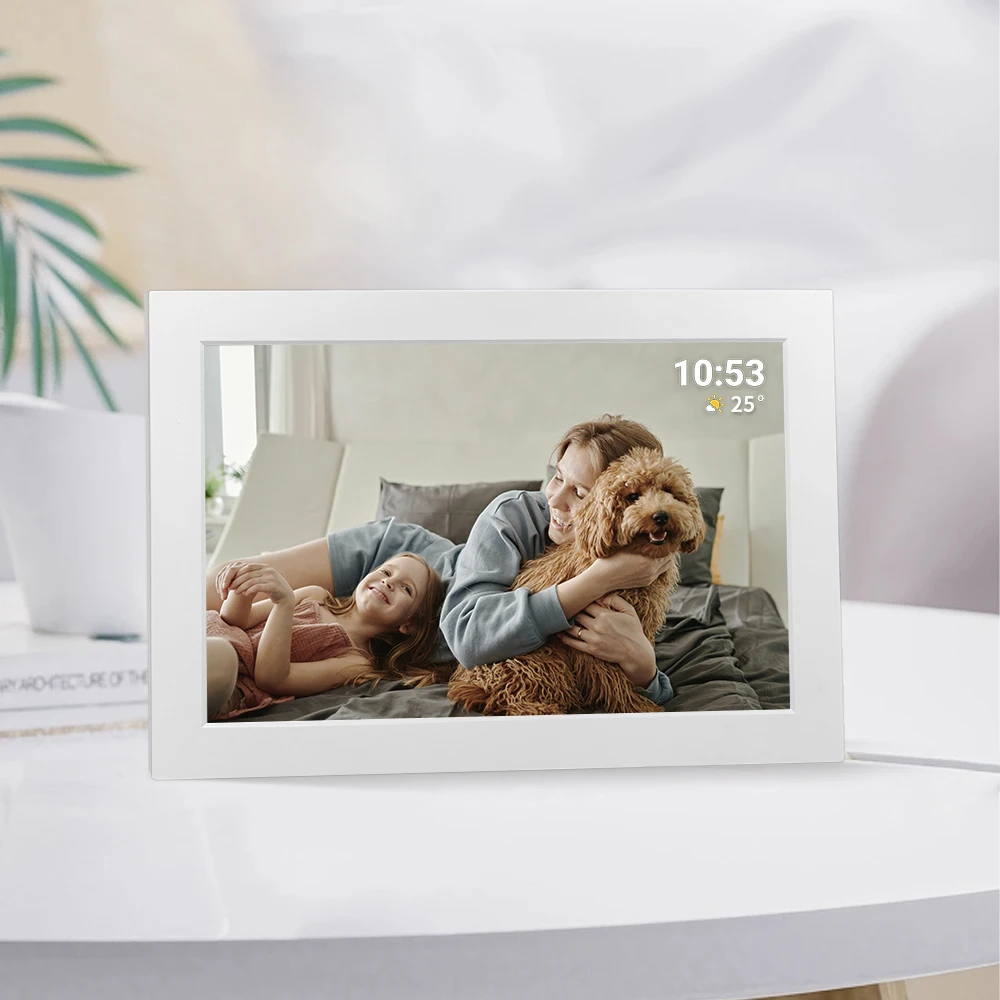 Latest 2024 model Universal 10.1 inch Large Size Smart Digital Photo Frame Full Hd Video Lcd Display  Picture 