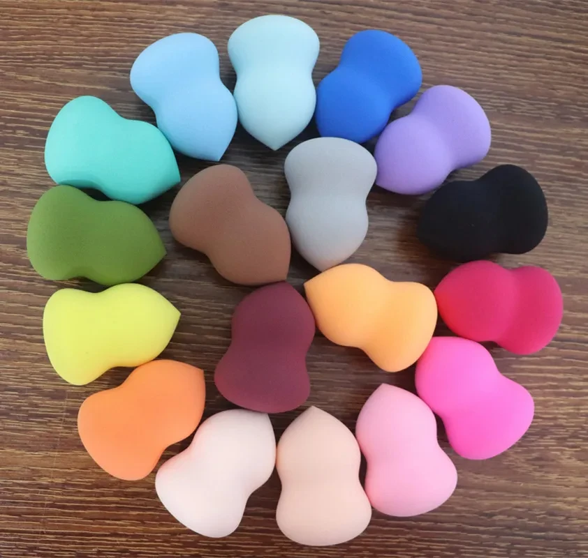 100個入り プライベートブランド 大きめサイズ ヴィーガンメイクアップスポンジ ラテックスフリー メイクアップブレンディングスポンジ