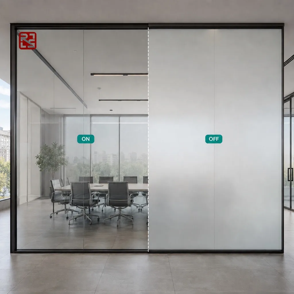 High Transparency Self-adhesive PDLC Smart Film with Modern Design for Hotel Decorative Use Rear Projection