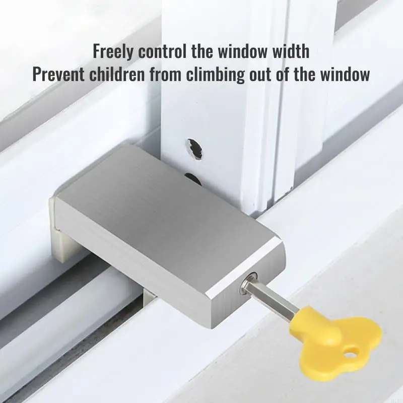 R1WB 2x Bloques seguridad ventana ajustable Limitadores ventana para posición del pestillo Talano Seguridad para