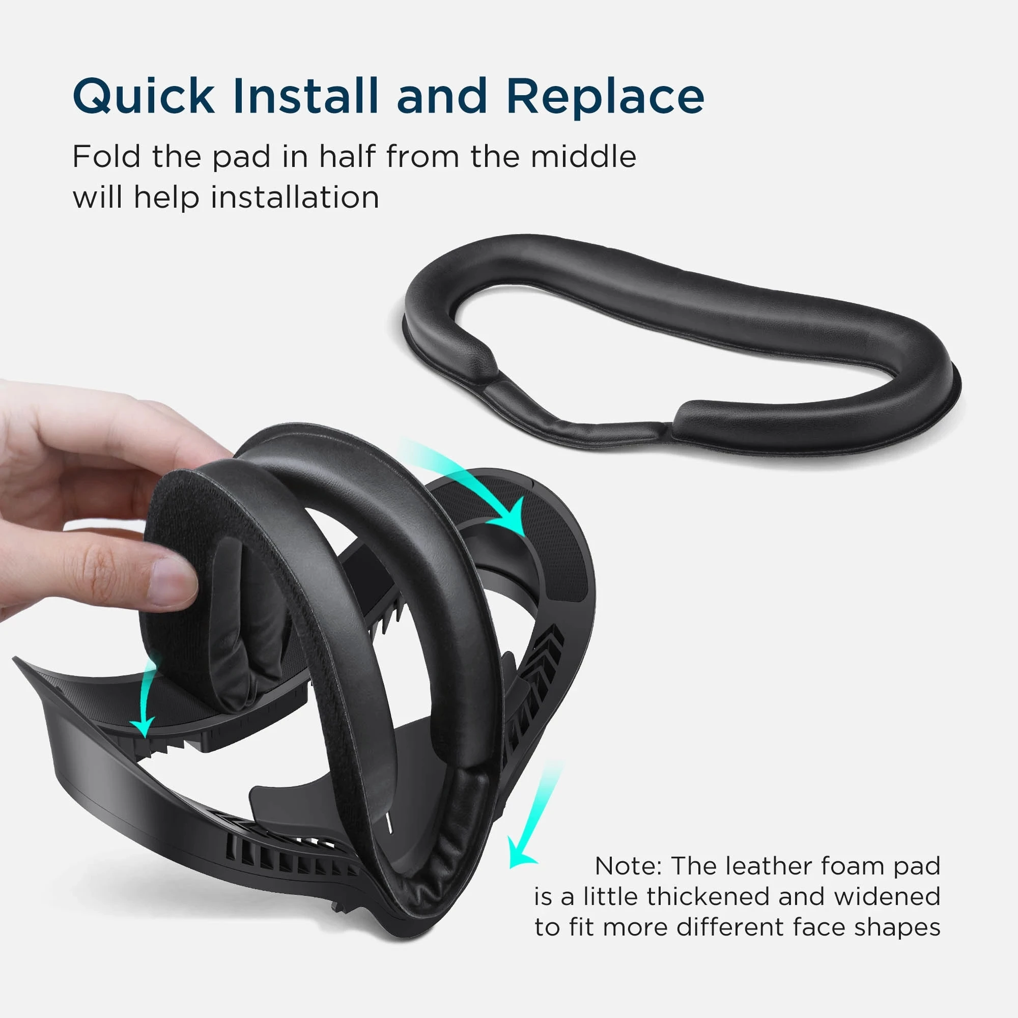 ออกแบบกีวี Face Bantal Alas ใช้ได้กับ Oculus Quest 2อุปกรณ์เสริมฟิตเนส Facial อินเทอร์เฟซเปลี่ยนโฟม Pad