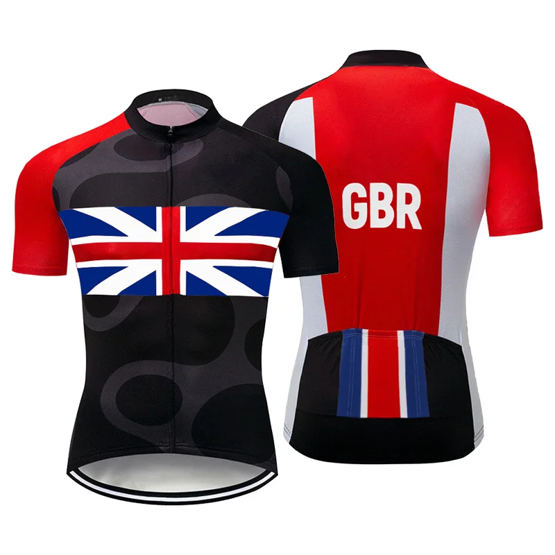 Cycling Jersey Britain Road Ride Bicycle Jacket Bike Shirt Clothes Moisture-Wicking Quick-Dry Top Cyclist Pro Great UK Kindom