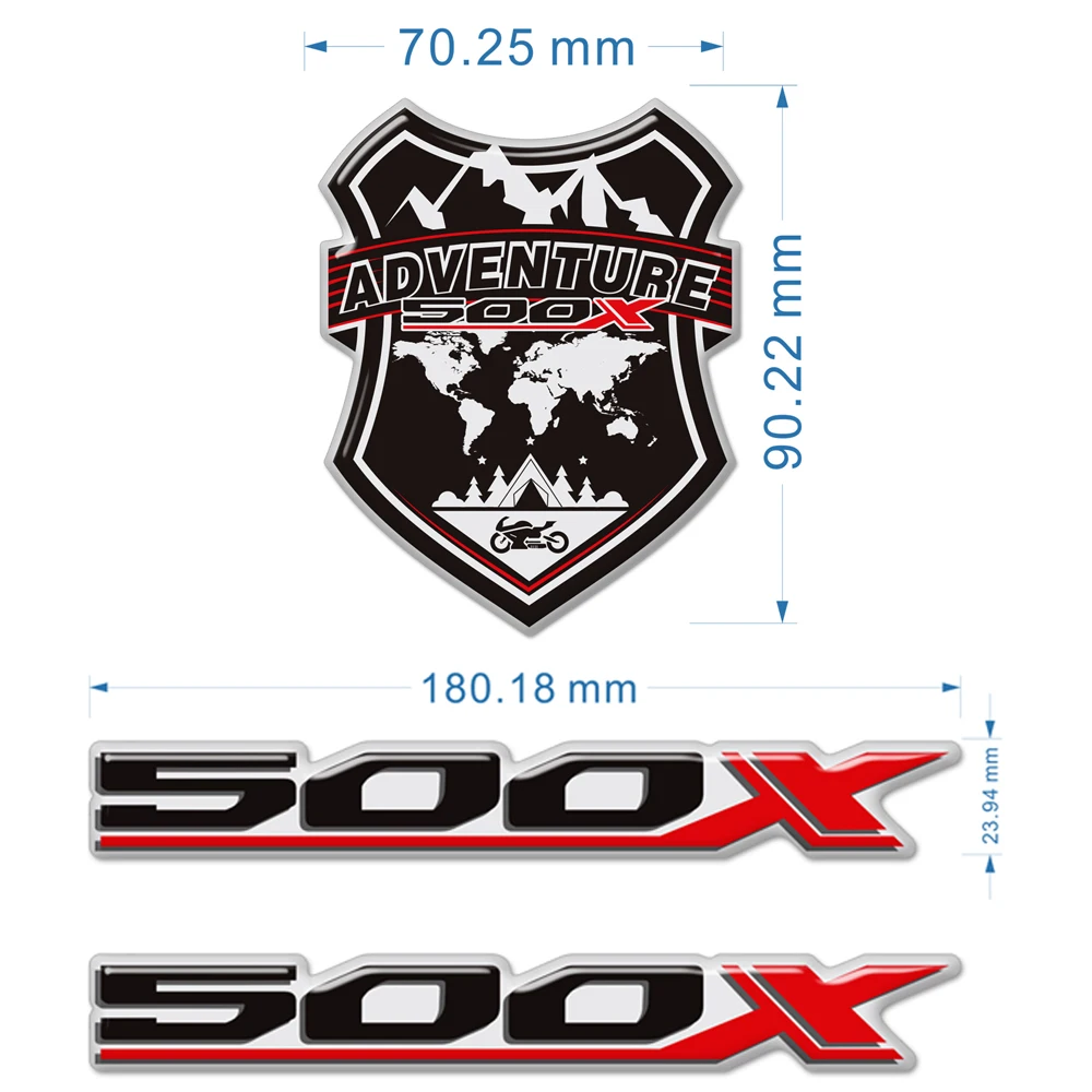 Dla Honda CB500X CB 500X Protector Helmet Emblem Trunk Luggage Fairing Fender Tank Pad Naklejki Naklejka Osłona przedniej szyby