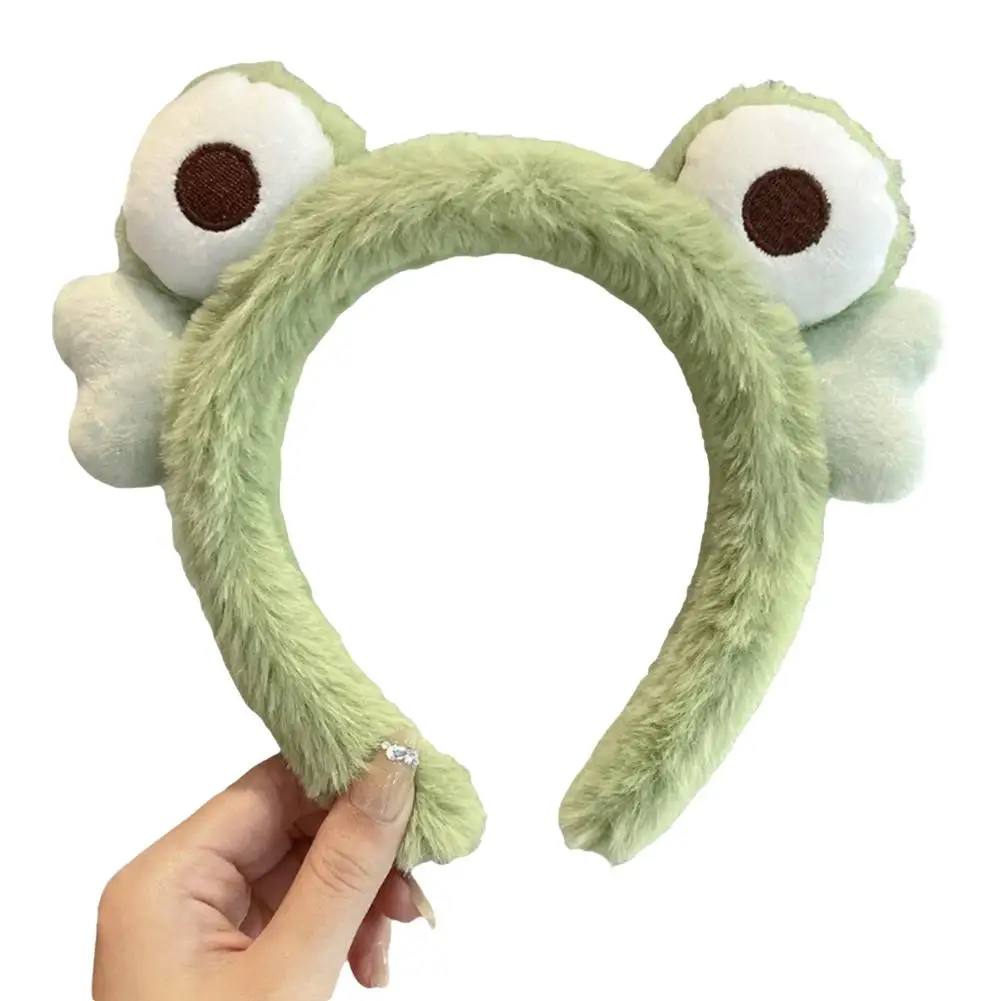 Funny Frog Makeup Headband Wide-brimmed Elastic Hairbands Girls Cute Bands Hair Women Girls Hairband Hair Accessories J4W9