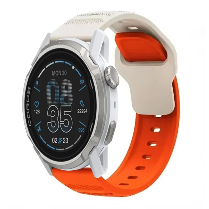 22mm 20mm Silicone Strap For Suunto Vertical 2 1/Run/Race 2 S Comfortable Durable Bracelet COROS APEX 4 42mm/CMF Watch 3-2-1 Pro