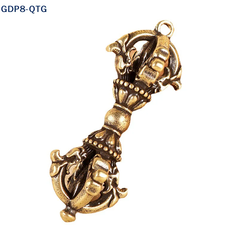 NEW Handcraft Buddhist Copper Five Shares Dorje Vajra Pestle Key Ornaments New