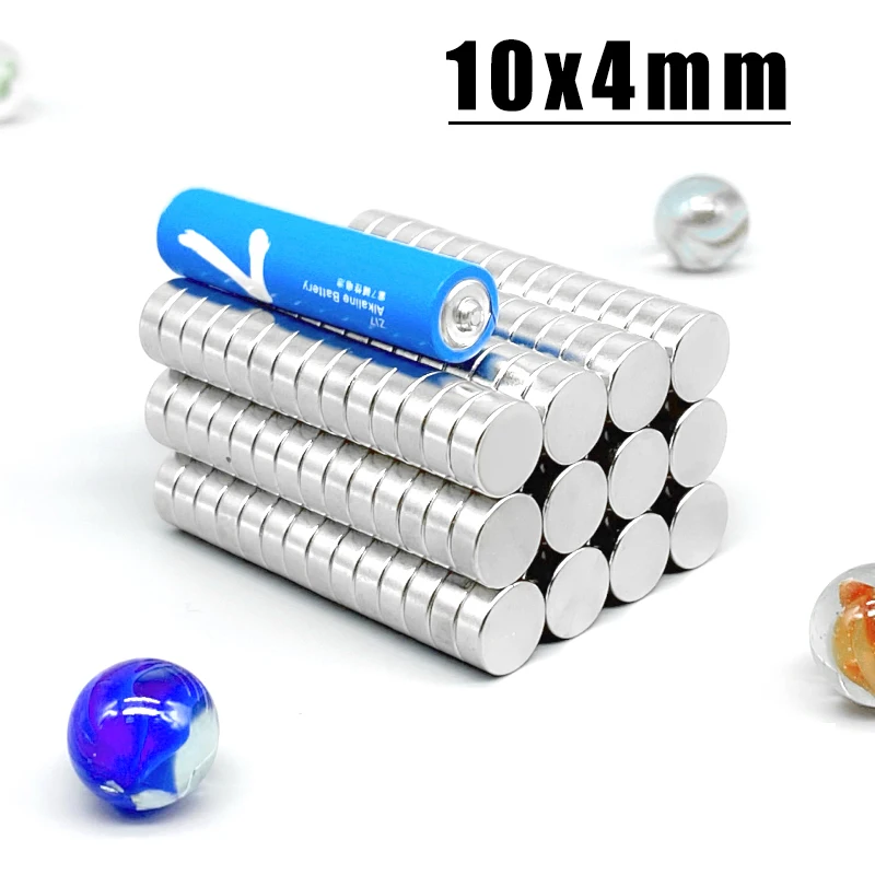 2/10/20/50/100/500Pcs 10x4 Neodymium Magnet 10mm x 4mm N35 NdFeB Round Super Powerful Strong Permanent Magnetic imanes Disc 10*4