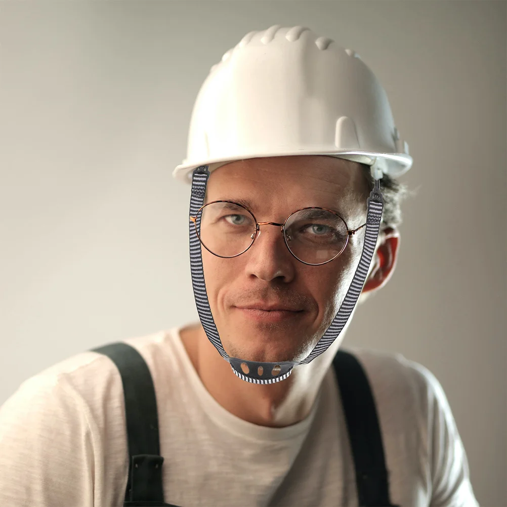 

2Pcs Protective Chin Strap Universal Hard Hat Adjustable Strap for Safety Construction Use Safety Chain Belt