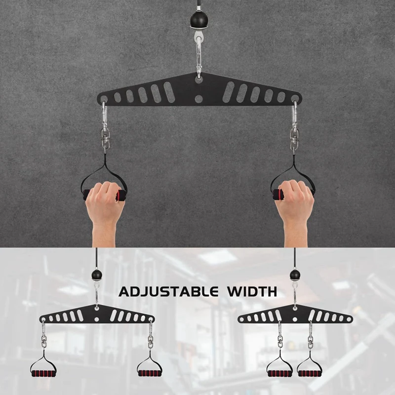 Multi-Grip LAT Pull Down Bar For Home Gym Fitness Spreader Plate LAT Pulldown Attachments System Cable Machine Handle