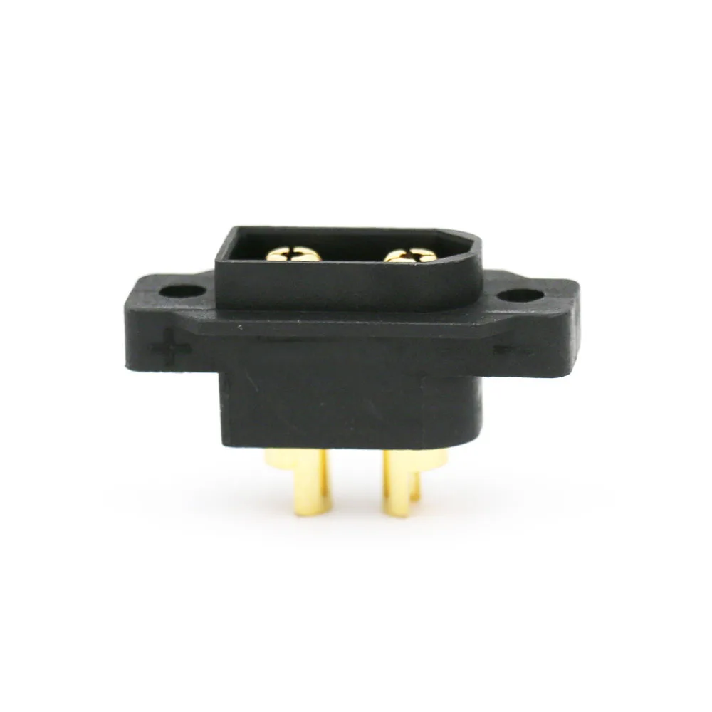 XT60EW-M Gold Plated Fixed 3.5mm Screw Hole Connector Wtaerproof XT60E Male Plug Connector for RC Drone Aircraft FPV Racing