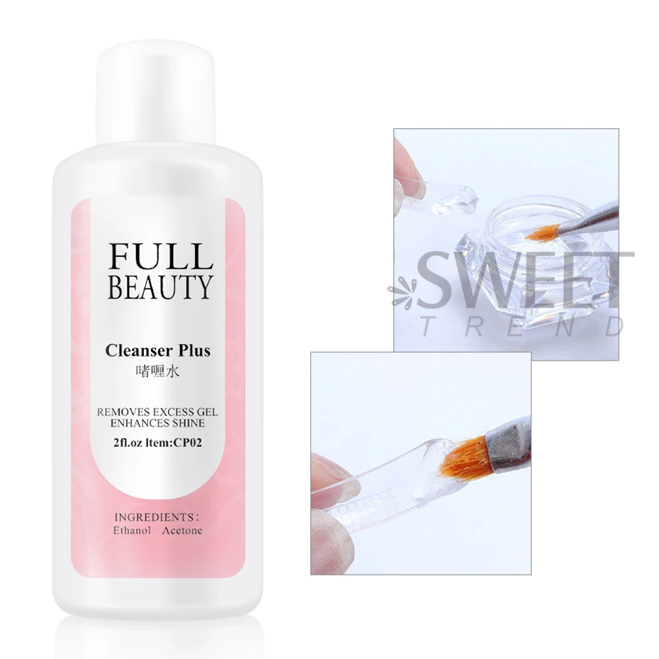 1 bottle Nail Degreaser Liquid Surface Sticky Layer Gel Polish Excess Remover Acetone Nail Extension Auxiliary Nail Cleaner Plus view 4