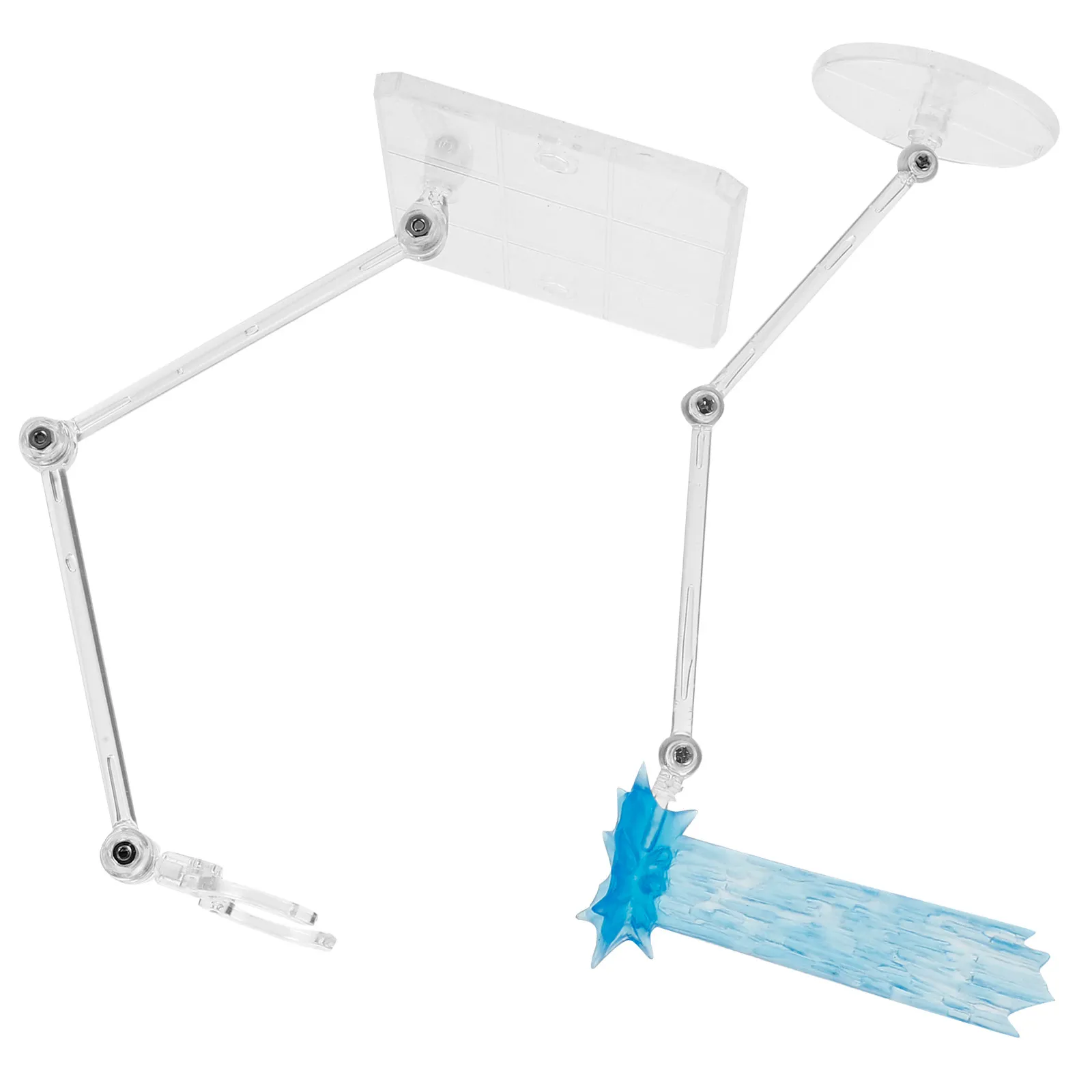 

1Set Transparent Display Stand for Action Figures Minimalist Sturdy Plastic Base Tabletop Figure Support Rack