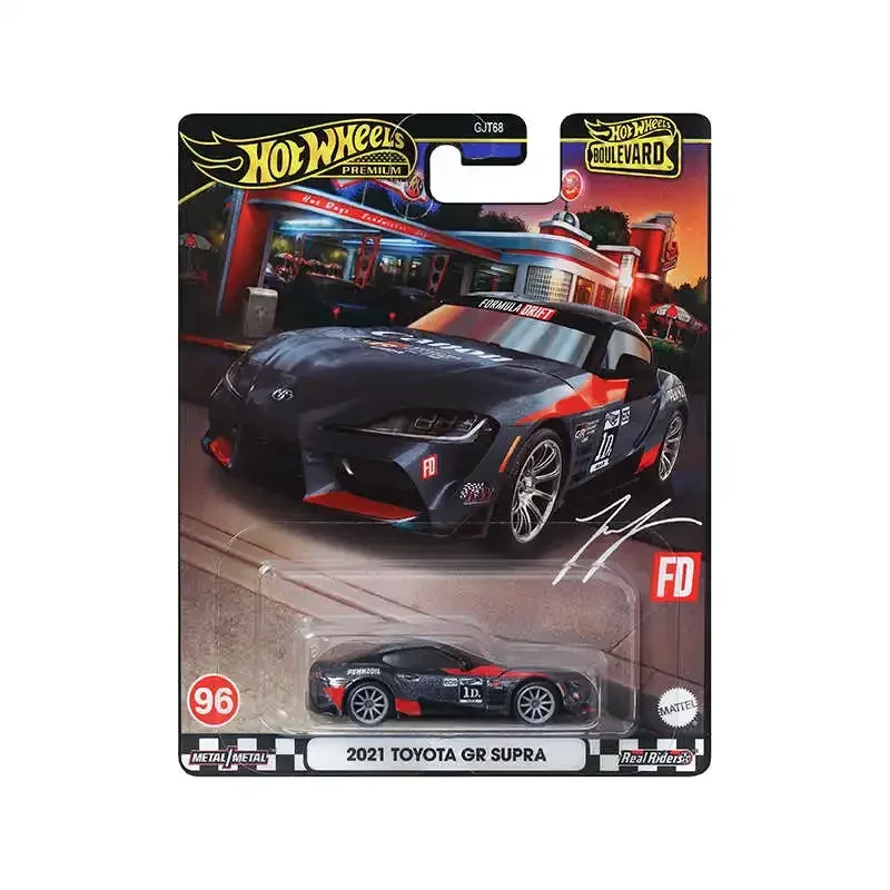 Official Hot Wheels Premium Car Boulevard 1:64 Boys Toys Diecast Lamborghini Countach Nissan Skyline GTR Mitsubishi Fiat Toyota